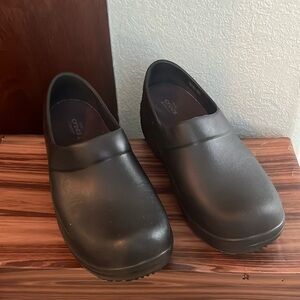 Black Crocs at Work Clogs, women’s size 8.